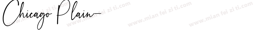 Chicago Plain字体转换
